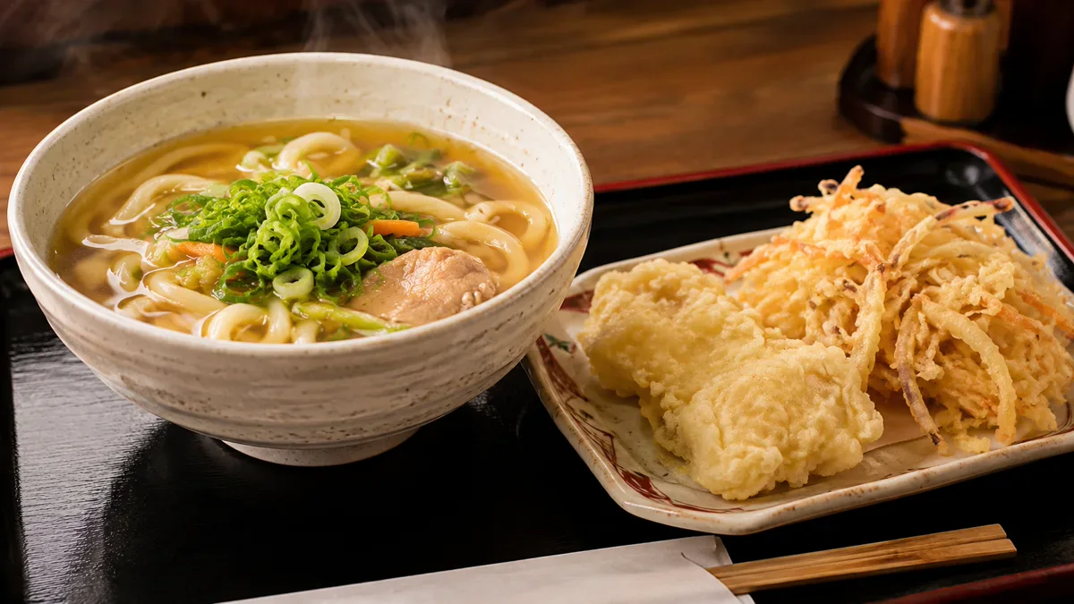 とり野菜天うどん